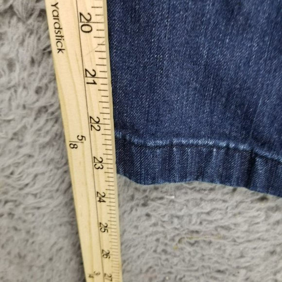 J. Crew Jeans Womens 28 Rayner Dark Wash Stretch High Rise Wide Leg Cropped - Picture 7 of 14